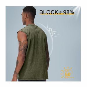 เสื้อกล้ามปล่อยชายซักได้แนววินเทจระบายอากาศได้ดีเสื้อ3D แขนกุด - Product Image 6