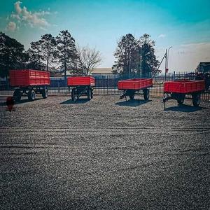 Top qualité 4 roues 3-10 tonnes Agriculture Farm Trailer 2 roues tracteur à benne hydraulique remorque remorquage derrière tracteurs remorques agricoles. - Product Image 1