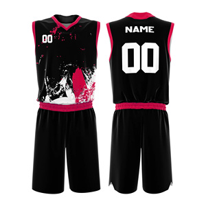 Maillot de basket-ball brodé imprimé personnalisé de haute qualité en gros avec nom et numéro - Product Image 2
