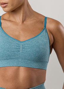 Quick Dry Breathable <b>Women</b> Fitness Cross <b>Back</b> Bra Custom Made Seamless <b>Women</b> Fitness Wear Bra - Product Image 4