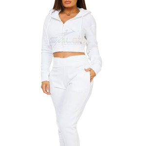Survêtement d'hiver imprimé sportif pour femmes pour la course à pied Yoga Street Style Comfortable 100% Cotton Lightweight Hoodie Pants - Product Image 6