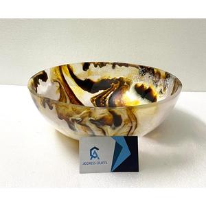Large Round Resin <b>Dessert</b> <b>Bowl</b> Horn Color Resin Fruit <b>Bowl</b> Dinnerware Tableware Resin Kitchenware Salad <b>Bowl</b> <b>For</b> Home Hotel Use - Product Image 2