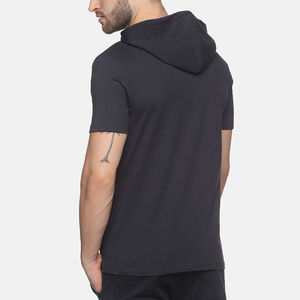 เสื้อยืดมีฮู้ดสำหรับผู้ชายทรงพอดีตัวสวมใส่สบายเนื้อผ้าแห้งเร็วระบายอากาศได้ดี - Product Image 3