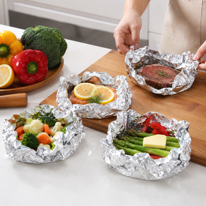 Bido Household <b>Aluminum</b> Foil 45cm Length 50 Meter Roll 19 Micron Food Grade 30cm Disposable Sheet Coated Composited Retail Roll - Product Image 6