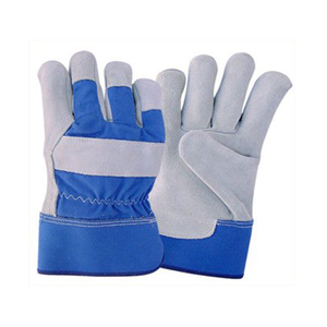 OEM Precio al por mayor Full Palm Safety Guantes de trabajo de cuero de vaca Guantes de trabajo industriales - Product Image 5