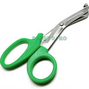 กรรไกรพยาบาล EMT พร้อมด้ามจับพลาสติก7.5 "กรรไกรตัดแผลทางการแพทย์กรรไกรตัดผ้าพันแผลลิสเตอร์ที่ดีที่สุดทางการแพทย์โดย Daddy D Pro CE ISO - Product Image 2