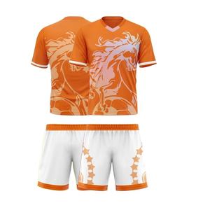 Vente en gros de vêtements de football pour jeunes Logo personnalisé Maillot et short de football avec sublimation Uniforme de football pour hommes - Product Image 1