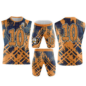 Maillot de football haut personnalisé jeunesse 7v7 ensembles d'uniformes de football 7 sur 7 sweats à capuche de football débardeurs hommes 7on7 maillot de compression de football - Product Image 1