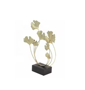 Metal Aluminium Casting <b>Leaf</b> Sculptures Hot Selling Metal Sculpture Decorative Indoor Interior Decoration Handicrafts - Product Image 1