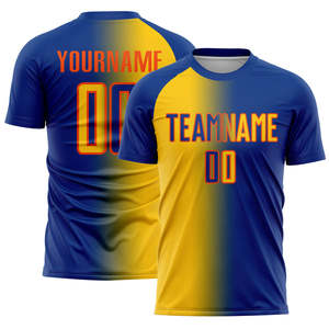 ชุดเสื้อฟุตบอลผ้าโพลีเอสเตอร์แบบ100% แห้งเร็วและระบายอากาศได้ดีชุดเสื้อฟุตบอลแขนสั้นด้านหน้า - Product Image 5