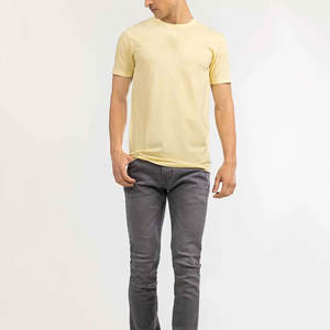 Camiseta de Hombre 100% Algodón, Cuello Redondo, Diseño Sólido, Estampado Personalizado, Manga Corta, Alta Calidad - Product Image 3