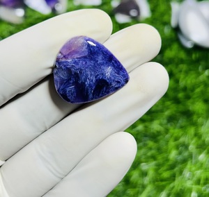 Alta calidad Natural púrpura Charoite cabujón piedras preciosas sueltas pulido alto grado joyería hacer collar - Product Image 6