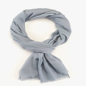 Bufanda 100% Cachemira, Tamaño 70*200, Color Gris, Manta de Moda Suave para Invierno, Pashmina Lisa Tejida para Mujer, Hijab, Chal - Product Image 1