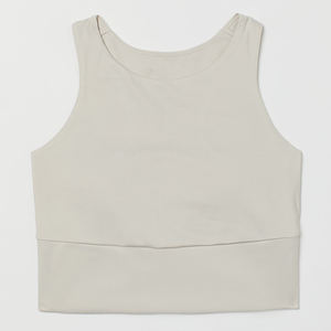 Logo personnalisé OEM soutien-gorge de sport tricoté à haute élasticité sans couture Jacquard gilet de yoga évacuant l'humidité soutien-gorge de yoga lulu GYM - Product Image 6