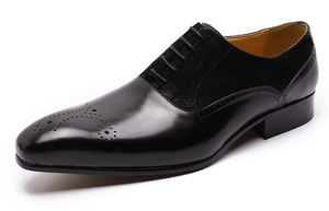 Zapatos de trabajo de cuero de primera calidad para hombre, calzado informal formal antideslizante y resistente al desgaste, cómodo para la oficina, negocios, uso diario - Product Image 4