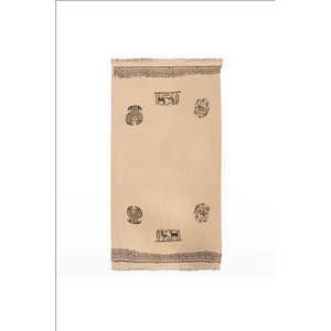 Toalla de Baño y Playa Ligera con Diseño Hitita, 100x200cm, de Algodón Turco, Secado Rápido, Estilo Muselina Pestemal - Product Image 4