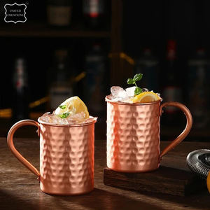 2025 haute qualité brillant cuivre acier inoxydable tasse haute Standard solide métal moscou Mule pour la fête en gros - Product Image 3