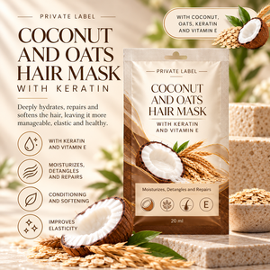 Trattamento per Capelli al Cocco e Avena con Etichetta Privata 20ml |   Trattamento Districante Idratante alla Cheratina |   OEM Spagna - Product Image 2