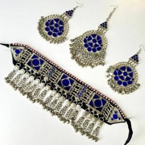 Latest Fashion Customized Multi-Color Afghan Jewelry Sets High Quality Handmade Earrings <b>Headpiece</b> <b>Tikka</b> Fashion Jewelry Women - Product Image 5