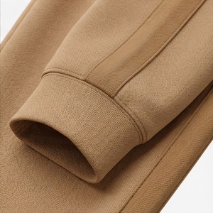 Ensemble de survêtement pour femme, coupe ajustée, logo personnalisé, respirant, décontracté, vêtements de rue, 100% coton, ensemble deux pièces - Product Image 6