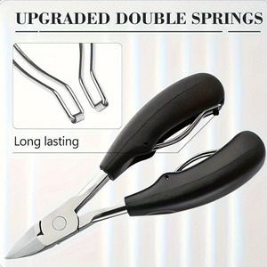 Ensemble de 5 coupe-ongles professionnels robustes pour les ongles incarnés et épais, lame concave en acier inoxydable, style moderne avec - Product Image 2