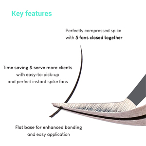 Extensiones de Pestañas Fierce Spike de 6-25 mm, Pestañas Preformadas con Logotipo Personalizado, Bandejas de Pestañas Puntiagudas Oscuras al por Mayor con Logotipo Personalizado - Product Image 4