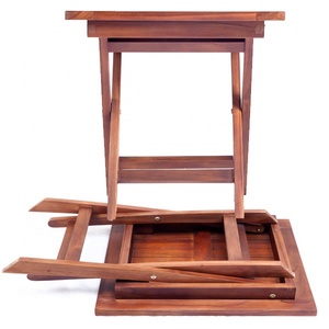 INDONESIA SUPPLIER for WOODEN OUTDOOR FURNITURE ACACIA SQUARE SMALL FOLDING <b>TABLES</b> - Product Image 2