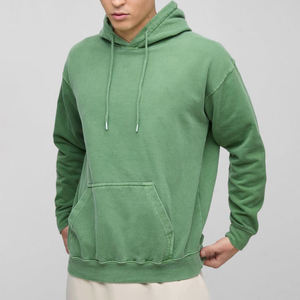 Sweat à capuche zippé en laine peignée 100% coton, poids lourd, haute qualité, coupe classique, sweat à capuche pour homme personnalisé pour l'automne - Product Image 3