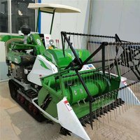 Petite moissonneuse-batteuse à chenilles à alimentation complète pour le riz en Asie du Sud-Est
