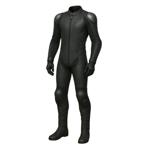 Traje de moto de carreras de pista de cuero de vaca negro 100% de alta calidad 1 pieza CE chaqueta y pantalón de cuero blindado conjunto de motocicleta - Product Image 2