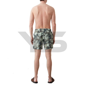 Short de surf sublimé sur mesure pour homme avec cordon de serrage-100% polyester respirant décontracté taille moyenne solide - Product Image 4