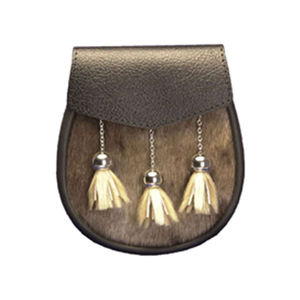 New Arrival Men's Sporran Bag Comfortable Casual Wear Premium Quality Fur Material Genuine <b>Leather</b> Zipper Closure Printed Adults - Product Image 2