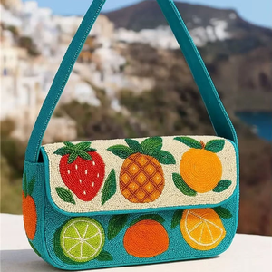 Sac à main pour femme fait main personnalisé, en perles, style mode, couleurs mélangées, pour soirée, broderie, impression typographique, personnalisable - Product Image 5