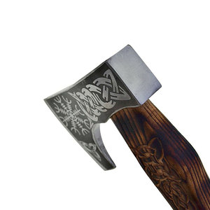 Wholesale Customized High Quality OEM ODM Service Professional Hunting <b>Survival</b> Camping <b>Axe</b> Handmade Damascus Steel Viking <b>Axe</b> - Product Image 4