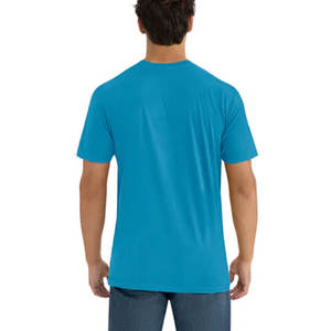 เสื้อยืดคอกลมทรงพอดีตัวสำหรับผู้ชายผ้านิ่มพิเศษเสื้อยืดคอกลม CVC แบบพอดีตัว - Product Image 4