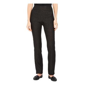 Pantaloni Casual da Donna Charter Club a Vita Alta Elasticizzati Neri Taglia 18 - Design Stropicciato Traspirante e alla Moda - per l'Ufficio - Product Image 1