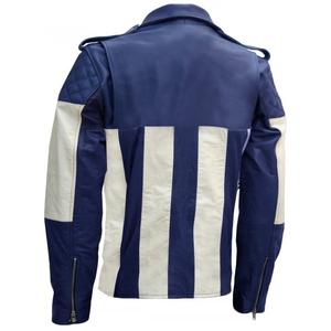 Chaqueta de Cuero de Oveja de Primera Calidad, Nuevo Estilo 2025, Chaqueta de Cuero de Primera Calidad para Hombre, Blanca - Product Image 2
