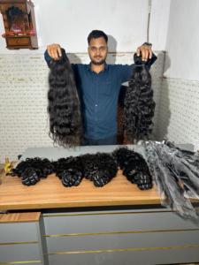 Extensions de Cheveux Indiens Ondulés Bruts Temple, Fournisseurs de Cheveux Bruts Non Traités Temple, Vendeurs de Mèches Tissées Machine - Product Image 2