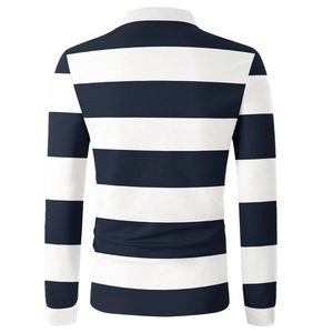 Polo de manga larga de algodón de lujo, Polo de cuello bordado personalizado para hombre, transpirable, de buena calidad al mejor precio - Product Image 2