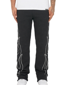 Best Quality <b>Vintage</b> Acid Wash Men Tracksuit Set Pullover Sweatsuit Hoodie Straight Leg Flared <b>Pants</b> Fleece Tracksuit for Men - Product Image 2