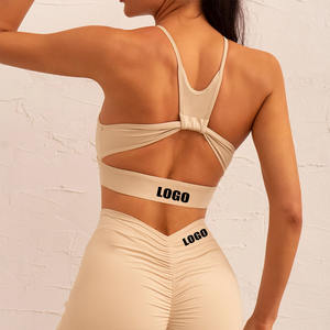 2025 nouveau Design soutien-gorge personnalisé short de sport mode entraînement Fitness vêtements de sport Scrunch bout à bout Yoga Sport Fitness ensemble - Product Image 6