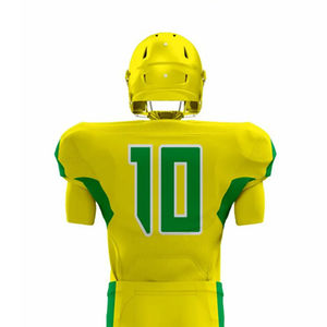 Ensemble de maillots de football américain pour adultes de haute qualité 100% polyester, logo personnalisé imprimé, respirant, antibactérien, anti-UV, sport - Product Image 4