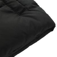 Gilet matelassé noir à capuche pour homme avec fermeture éclair, coupe-vent, veste décontractée d'hiver, couleur unie, design sans manches