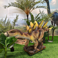 Modèle de dinosaure mécanique animatronique électrique intérieur en métal Dino Park pour les aéroports de parcs d'aventure de centres commerciaux