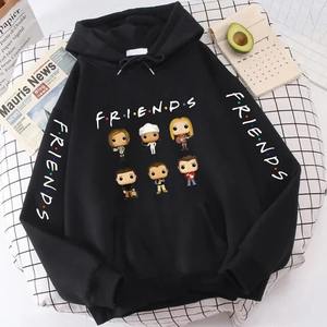 Sweat-shirt à capuche pour femmes, style gothique amusant, avec inscription Friends, logo sur le devant, automne-hiver, streetwear - Product Image 3