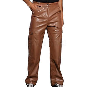 Pantalones de cuero para hombre de diseño superior de buena calidad, pantalones de cuero para hombre de alta calidad con diseño superior personalizado - Product Image 2