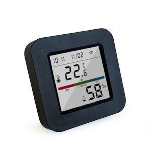 Capteur d'humidité et de température infrarouge intelligent Tuya WiFi avec écran LCD, compatible avec Alexa et Google Home - Product Image 1