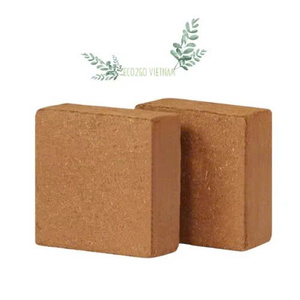 Eco2go Vietnam High Quality Direct Factory - 100% Natural Coconut <b>Coir</b> Coco Peat Biodegradable <b>Block</b> - Low EC Coco Peat <b>Block</b> - Product Image 3