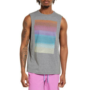 Ventes en gros de débardeurs de musculation tendance, vêtements de sport pour hommes, débardeurs pour entraînements, vêtements de sport personnalisés, spandex/coton, séchage rapide - Product Image 1