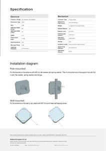 Antenne de panneau en aluminium RFID UHF 12dBi de qualité industrielle pour le contrôle d'accès longue portée Automatisation d'entrepôt de fréquence 860-960MHz - Product Image 6